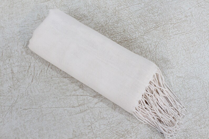 Cream Pashmina Scarf, Pashminas Wrap, Personalized Pashmina, Bridesmaid Gifts Day of Wedding, Wedding Shawl, Pashmina in Bulk, Bridal Favor image 8