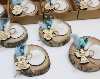 Bulk Baby Shower Candles, Baby Shower Favors for Guests, Personalized Candles, Party Favors Candles, Rustic Candle Favors, Baby Boy Favors