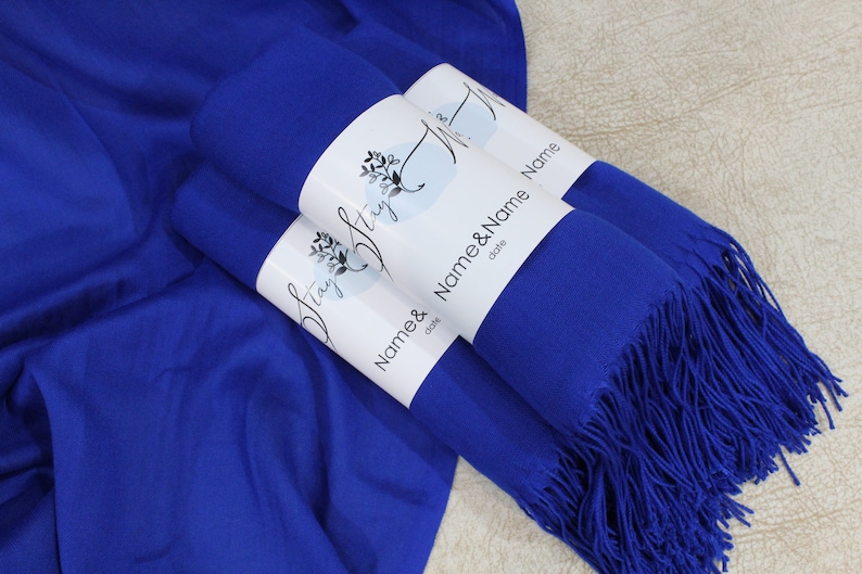 royal blue pashmina shawl