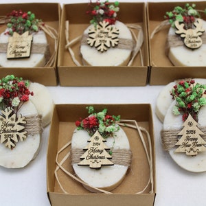 Christmas Scent Soap Favors| Personalized Christmas Gifts | Custom Christmas Favors | Christmas Table | New Year Merry Christmas Favors