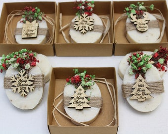Christmas Scent Soap Favors| Personalized Christmas Gifts | Custom Christmas Favors | Christmas Table | New Year Merry Christmas Favors