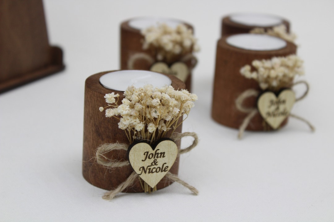 50 PCS Wedding Favors for Guests in Bulk | Rustic Wedding Favors ...