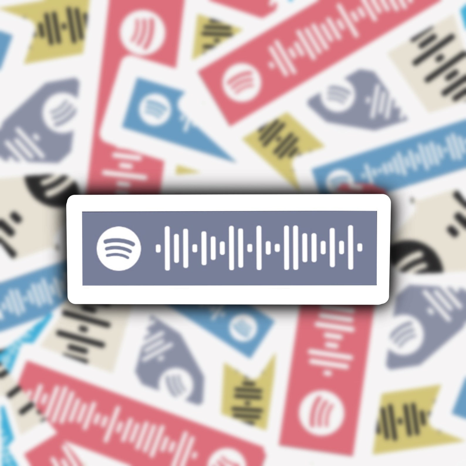 Custom Spotify Song Barcode Scanner Sticker | Etsy