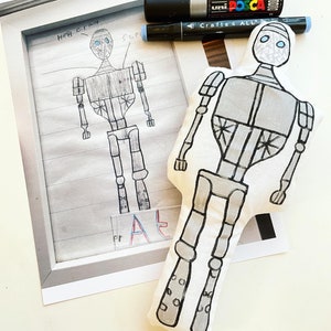 TOY FROM DRAWING, personalised custom toys: Unique Birthday Gift for kids & Kids Decor, Mother&#39;s Day Gift, Puppet play, Kids Valentine Gift