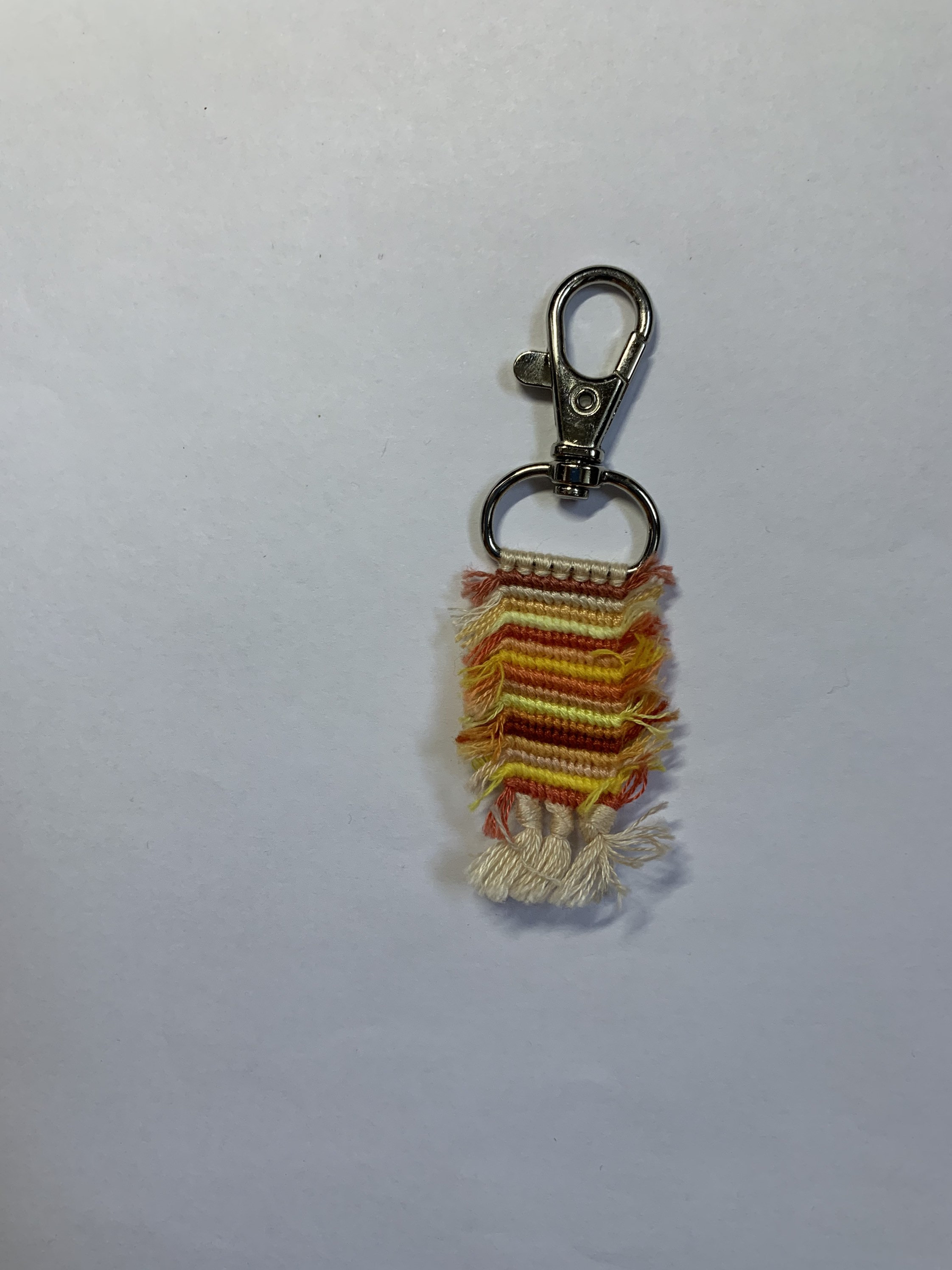 Rag rug keychain Etsy