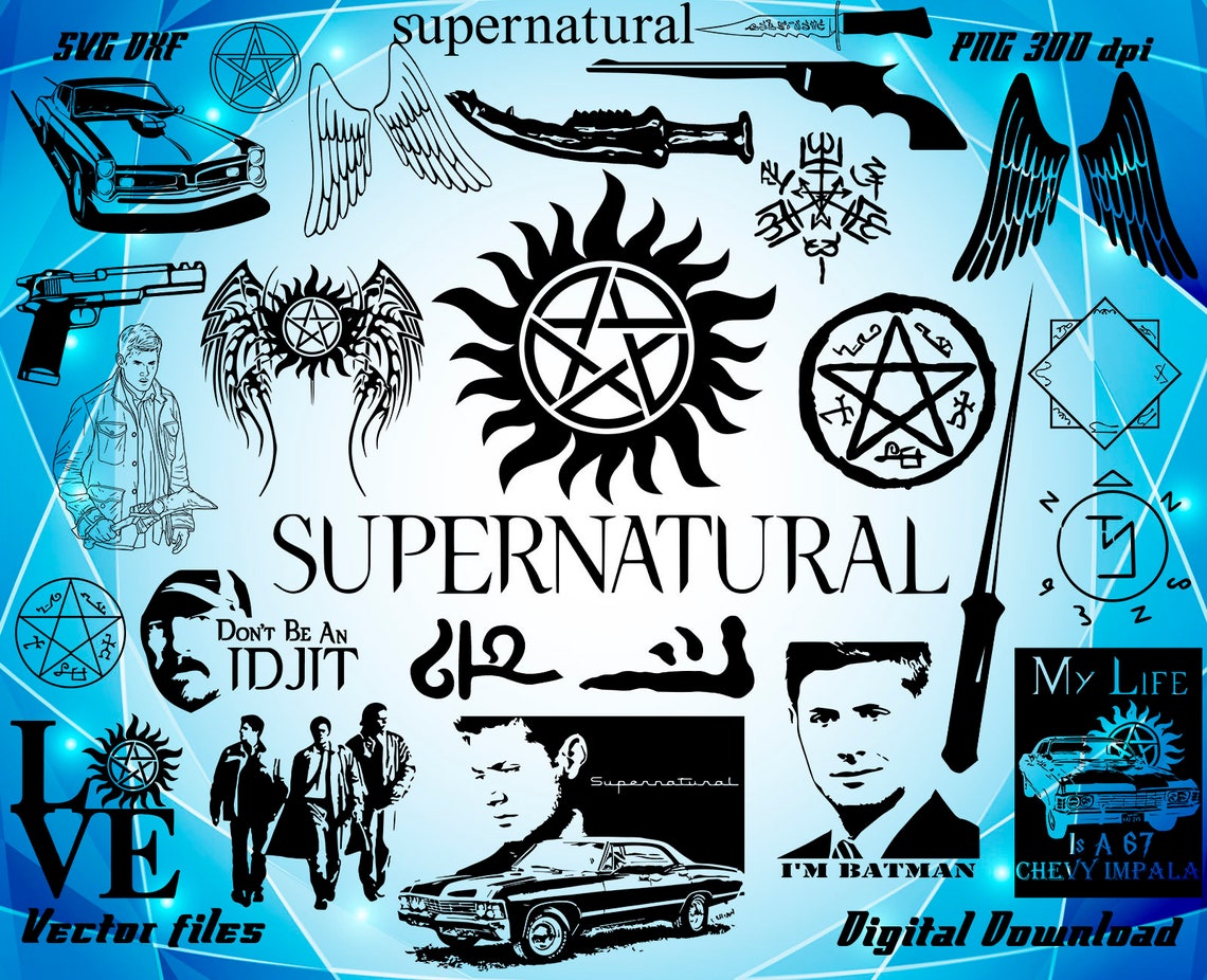 Supernatural svg Winchesters svg Supernatural cut Sam and Etsy