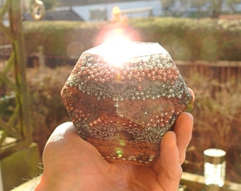Orgonite - Dodecahedron | The fifth Platonic Solid | Heart Charkra