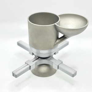 STRUCTURED WATER - Stainless Steel Water memory cleaning device with bowl shaped magnet array - Magnetic water treatment