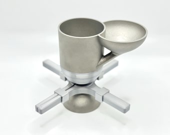 STRUCTURED WATER - Stainless Steel Water memory cleaning device with bowl shaped magnet array - Magnetic water treatment