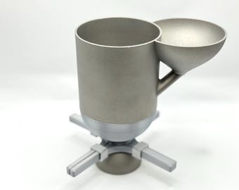 STRUCTURED WATER - XL Stainless Steel Water memory cleaning device with bowl shaped magnet array - Magnetic water treatment