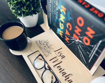 Personalized Wooden Book Stand