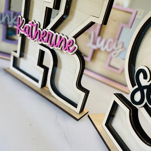 Personalized Wood Piggy Bank for Girls and Boys afbeelding 5