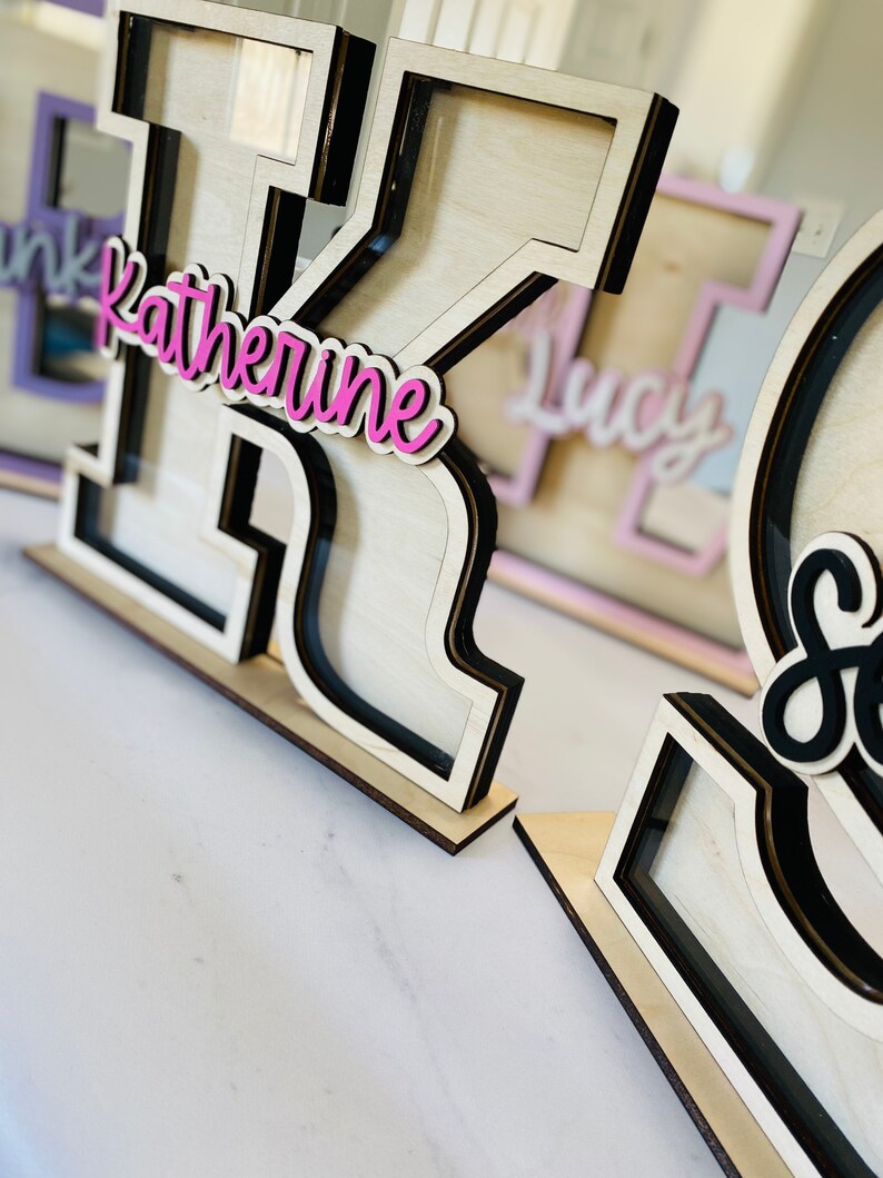 Personalized Wood Piggy Bank for Girls and Boys afbeelding 5