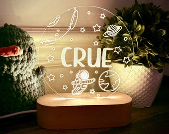 Personalized Space LED Name Night Light