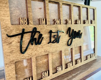 Babies First Year Picture Frame