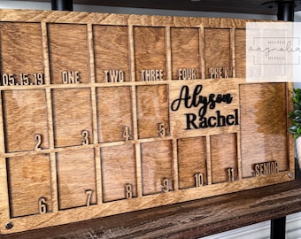 Custom School Years Photo Display Born to Graduation