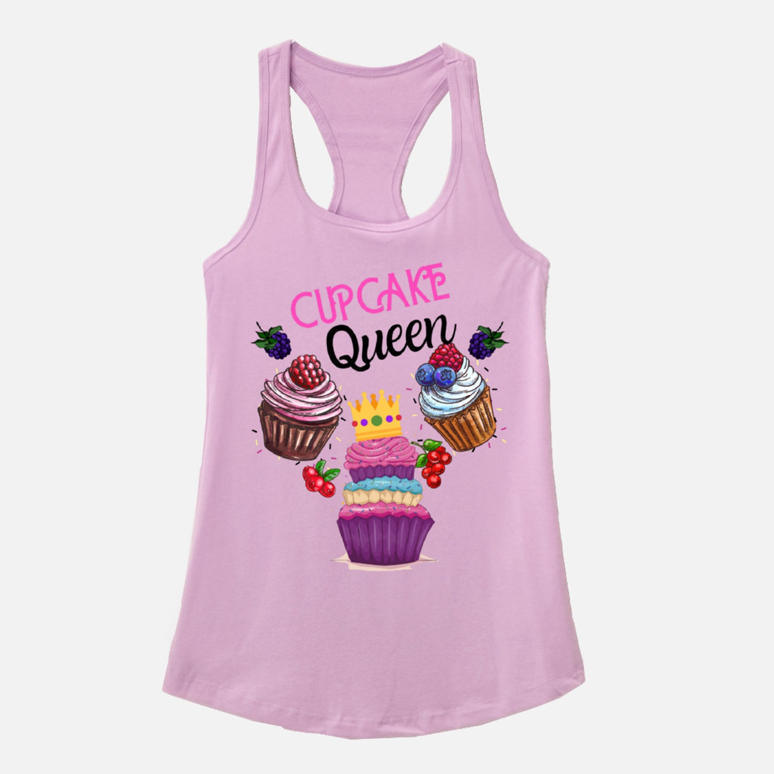 Cute Cupcake Queen Tank Top Cupcake Tank Top Cute Dessert Etsy
