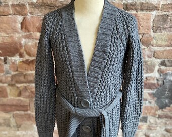 belted cardigan mens