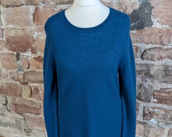 Ellen Tracy 100% Pure Cashmere Crew Neck Sweater. FREE UK POST