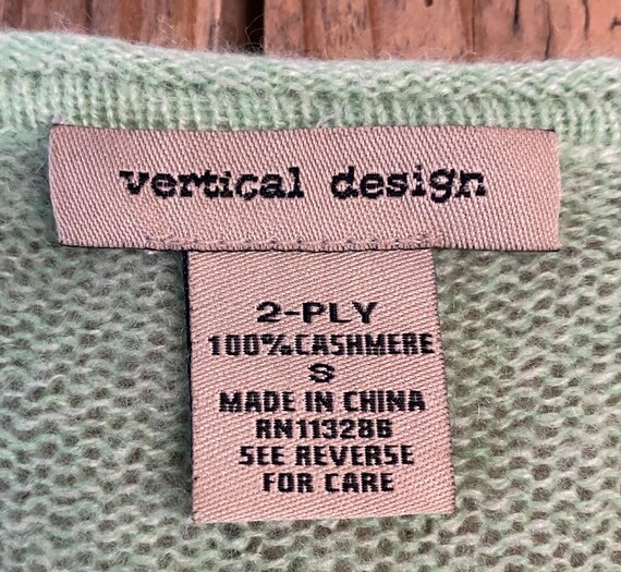 Vertical Designer 100% Pure Cashmere Crew Neck Ca… - image 4