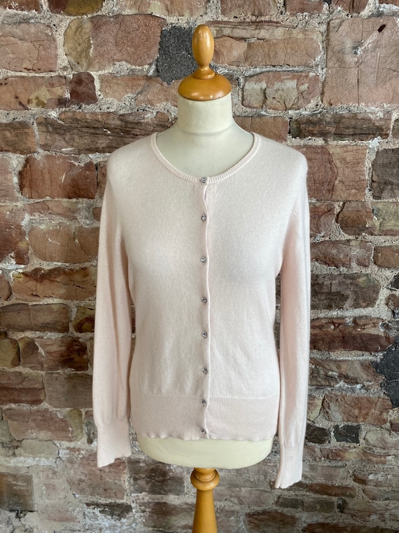 F F 100 Pure Cashmere Crew Neck Cardigan. FREE UK POST Etsy