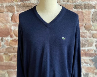 Blue Lacoste Sweater - Etsy UK