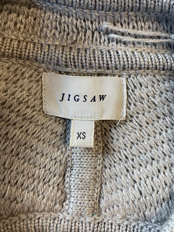 Jigsaw 100% Pure Wool Edge to Edge Ribbed Knit Ca… - image 5