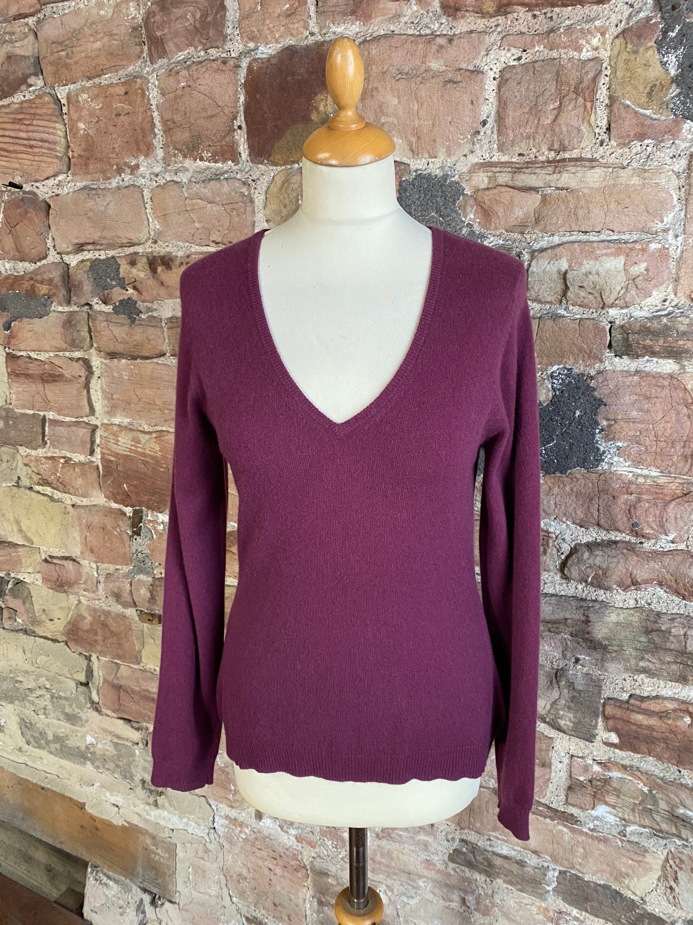 F&F 100% Pure Cashmere V Neck Sweater. FREE UK POST