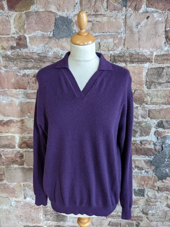 Pure Cashmere Sweater With Collar 