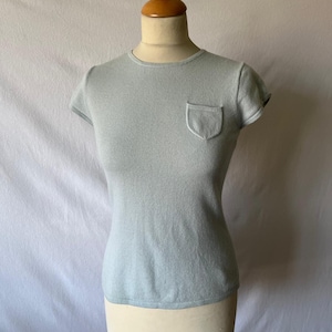 Express 100% pure kasjmier top met korte mouwen. GRATIS VERZENDING
