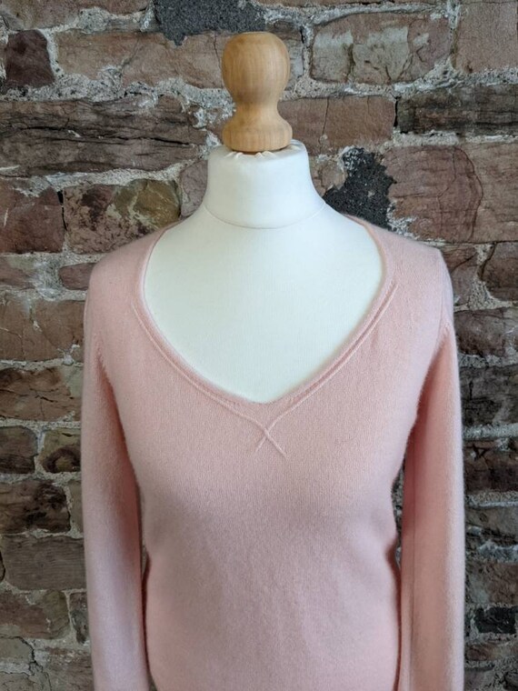 Maurice Abot 100 Cashmere V Neck Sweater. FREE UK PO… Gem