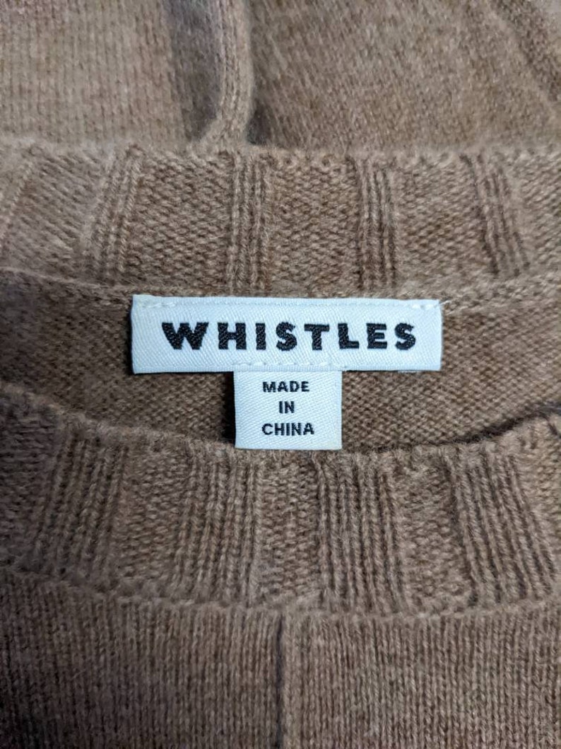 Whistles 100% Pure Cashmere Crew Neck Oversized Sweater. FREE UK POST image 7