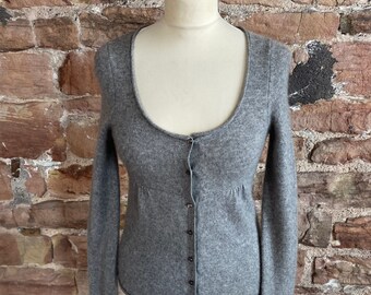 Promod 100% Pure Cashmere Scoop Neck Cardigan. FREE UK POST