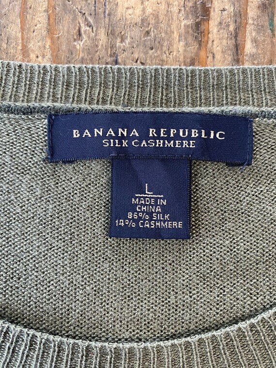 Pull Femme Banana Republic - Soie/cachemire Gris - Taille M - Occasion Très Bon état