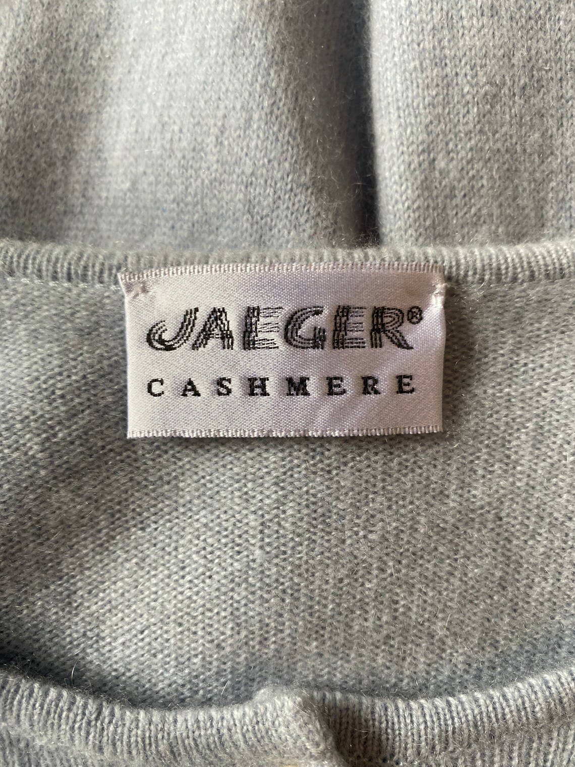 Jaeger 100% Pure Cashmere Crew Neck Cardigan. FREE UK POST | Etsy