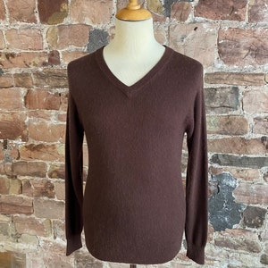 A 100% Pure Cashmere V Neck Sweater. Handmade In Nepal. FREE UK POST