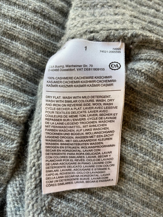 C\u0026A 100% Pure Cashmere Crew Neck Cable 