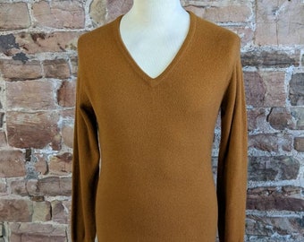 Vintage Glenhowe 100% Pure Cashmere Sweater. Made In Scotland. FREE UK POST