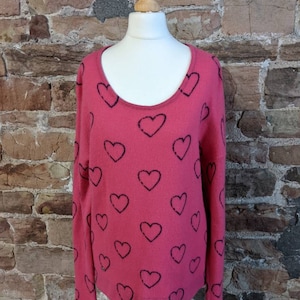 Lucy Nagle 100% Pure Cashmere Oversized Scoop Neck Sweater. FREE UK POST