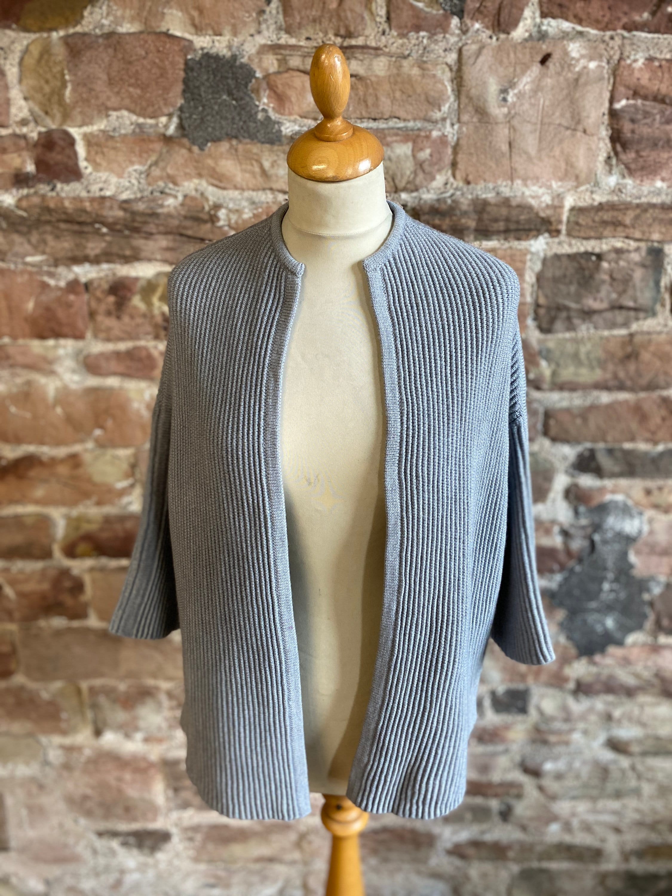 Pure Wool Edge to Edge Ribbed Knit 