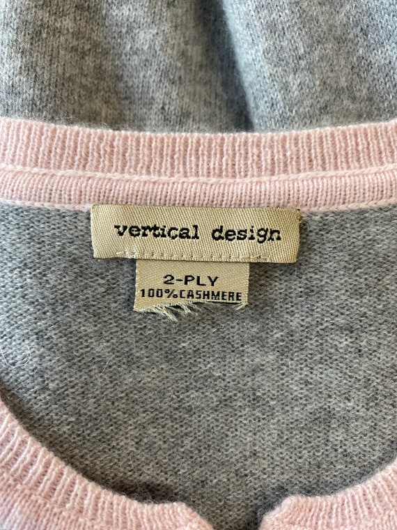 Vertical Design 100% Pure Cashmere Crew Neck Swea… - image 5