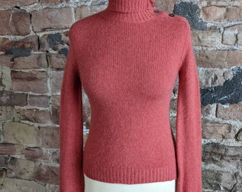 Pull cachemire femme pull col roulé couleur pure tricoté col roulé pull  100% pure laine lâche pull grande taille femmes