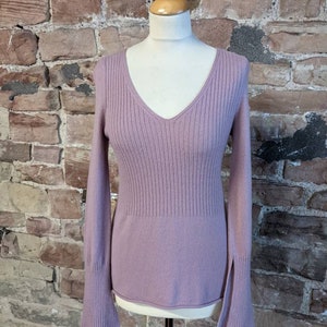Nova 100% Pure Cashmere V Neck Sweater. FREE UK POST