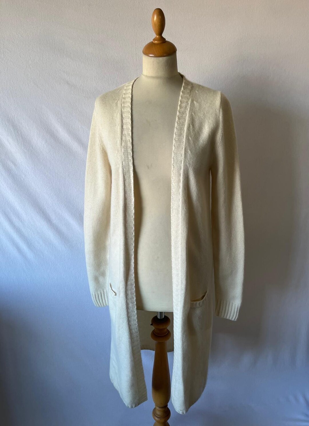 100% Pure Cashmere Polo Collar Cardigan – Long Sleeve, Classic Fit, Ultra-Soft
