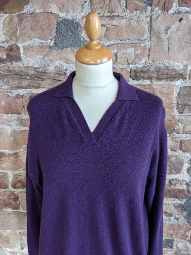 Pure Cashmere Sweater With Collar 