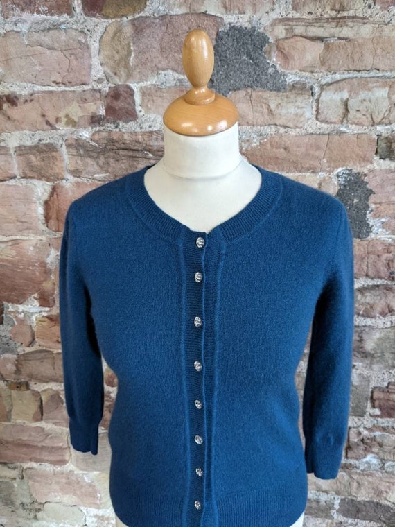 Pure Cashmere Crew Neck Cardigan. FREE 