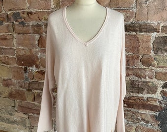 Brodie 100% Pure Cashmere V Neck Oversized Sweater. FREE UK POST