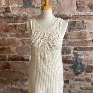 Vintage Graham & Spencer 100% Pure Cashmere Chunky Sleeveless Long Top. FREE UK POST