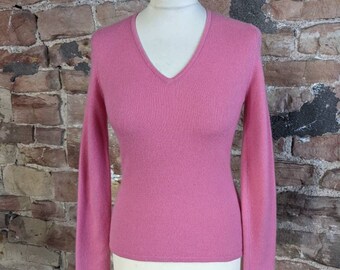 Ann Taylor 100% Pure Cashmere V Neck Sweater. FREE UK POST