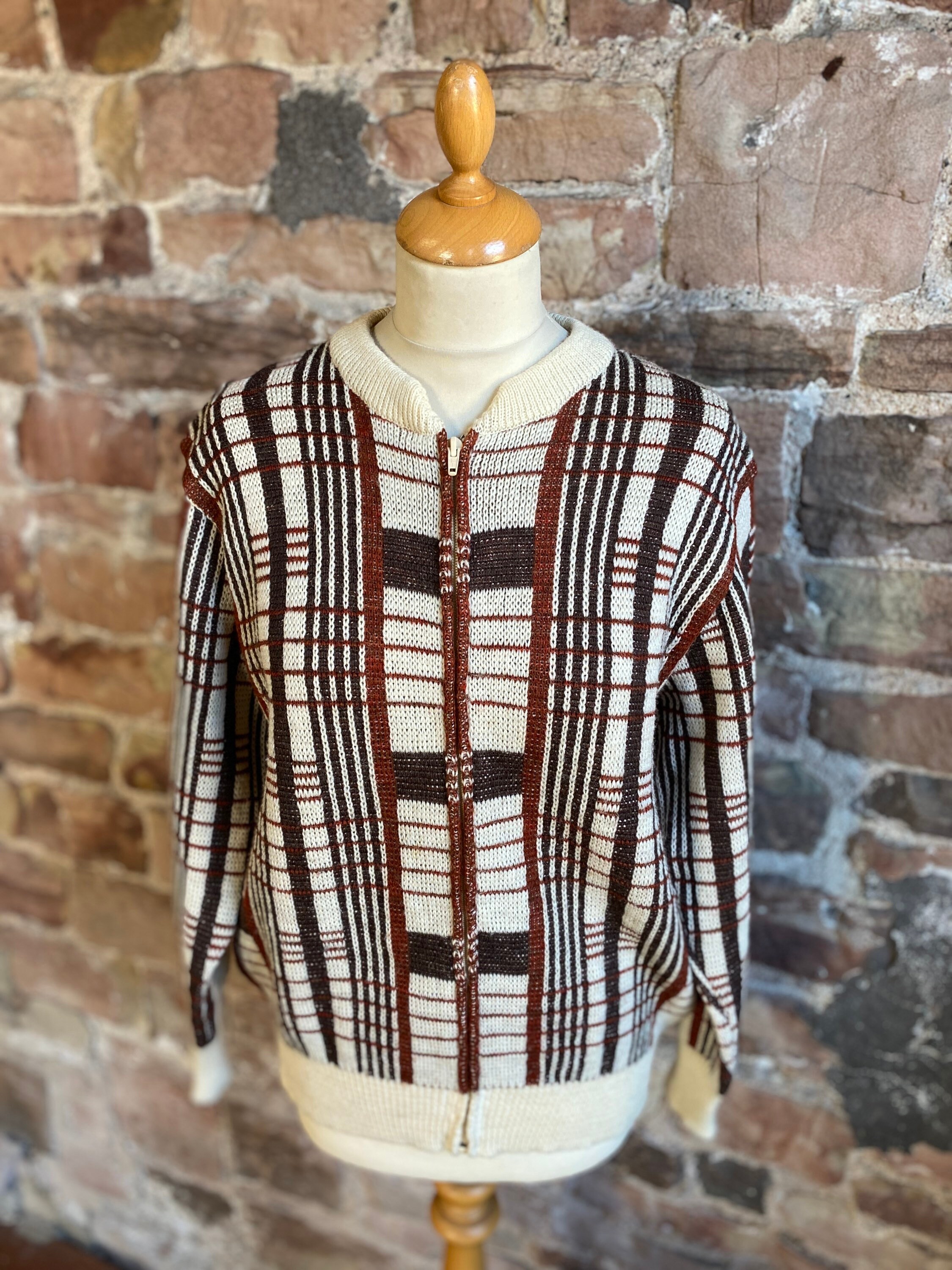 Pure Wool Zip up Cardigan With 